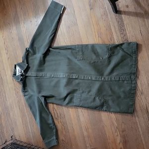 Carleen Harris Duster in Olive Denim sz Large